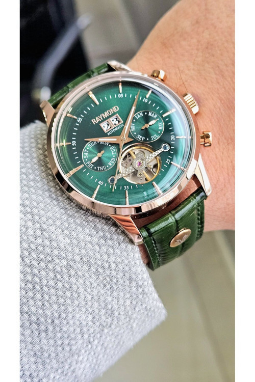 Rym-4123 Otomatik Erkek Kol Saati - Paslanmaz Çelik Kasa - Deri Kordon