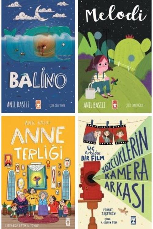 4'lü Kitap Seti - Balino, Melodi, Anne Terliği ve Sözcüklerin Kamera Arkası