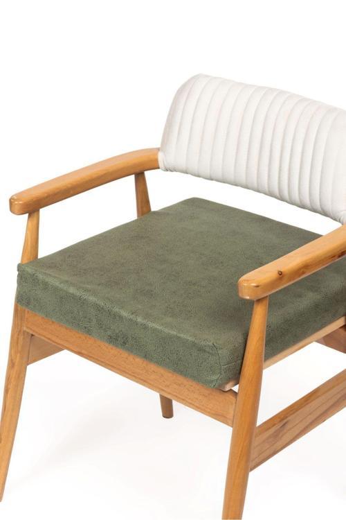 50X50X8Cm Sandalye Minderi Dayanaklı Fermuarlı Yıkanabilir Kumaş Bahçe-Balkon Minderi 1Adet Yeşil