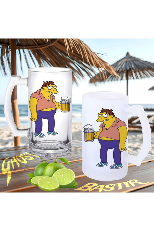 Simpsons buzlu ya da buzsuz bira bardağı