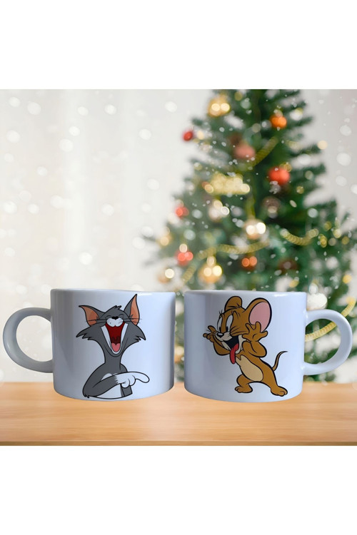 Tom ve Jerry Porselen Fincan Takımı