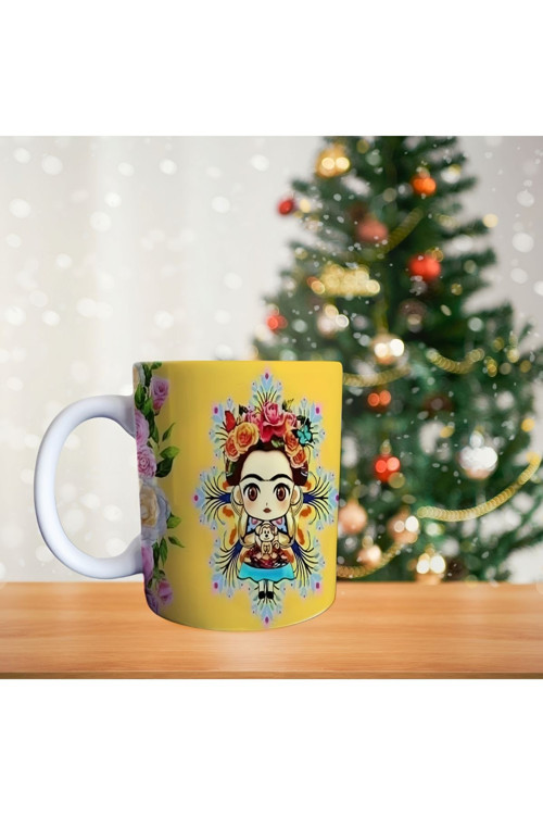 Frida Kahlo Porselen Kupa