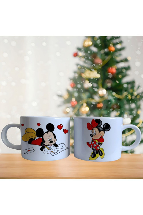 Mickey ve minnie mouse Porselen Fincan / Kupa -mug