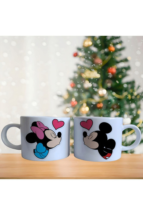 Mickey ve minnie mouse Porselen Fincan Takımı