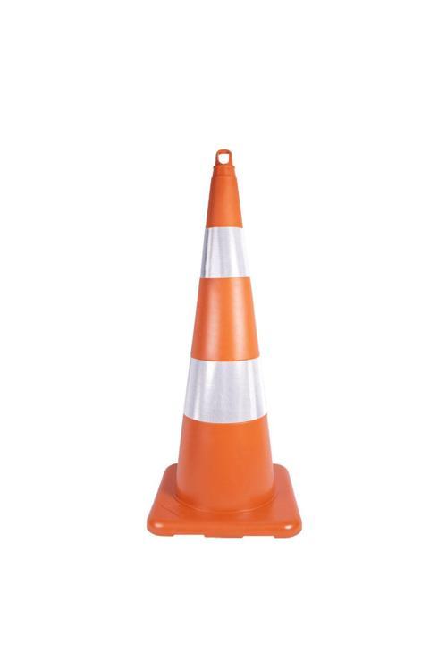 Mfk 3290E 90 Cm Kırılmaz Trafik Konisi Eko 2,4 Kg (Çift Reflektifli)