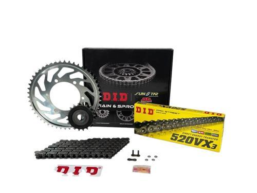 Bajaj Domınar 400 2013 - 2023 Vx3 Çelik Zincir Dişli Seti Dıd (jtf1908-15t - Jtr890-45t 520vx3 120l 