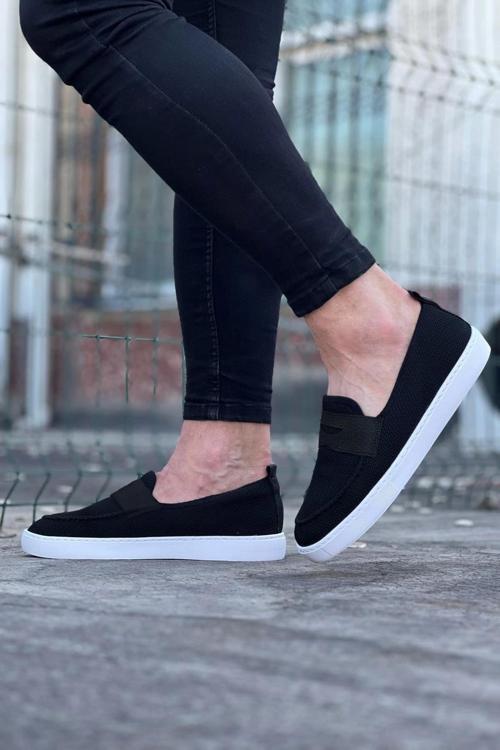 Tb061 Siyah Triko Babet Erkek Casual Ayakkabı
