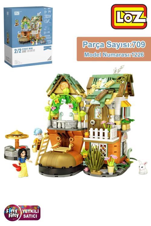 Loz Street Mini Serisi Masal Evi Modeli Prenses Figürü 709 Parça Oyuncak Yapım Seti FFLZ-1226