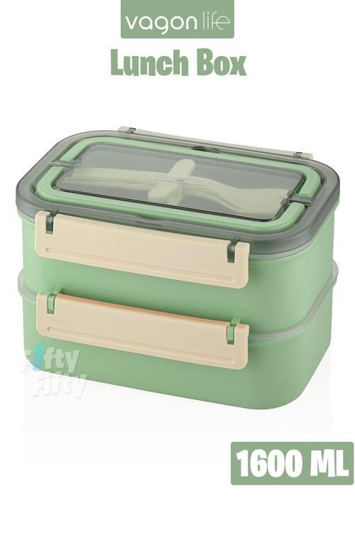 Bento Lunch Box 1600 ML 2 Kat Yeni Nesil Sefer Tası Paslanmaz Çelik -FFLBOX2221