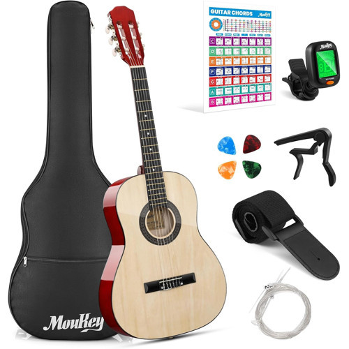 Moukey Basswood 3/4 Klasik Gitar (Natural Light)
