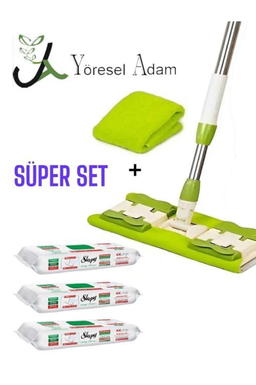 Sleepy Mopa Uyumlu Yer Temizlik Havlusu 150 Yaprak Markalı Mop Yedek Bez