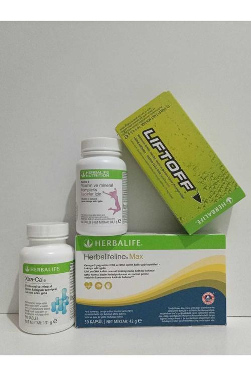 Vitamin Paketi Kadın Vitamini+Xtra-Cal+Balık Yağı Omega 3+Liftoff Enerji Içeceği