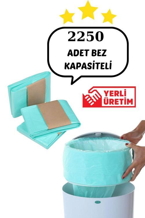 Bamm Bamm Korbel Uyumlu 2250 Adet Kirli Bebek Bezi Kapasiteli Çöp Poşeti