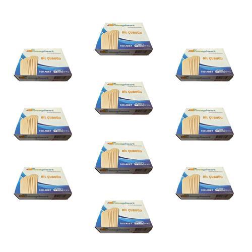 Dil Çubuğu Ahşap Maket Çubukları 2 x 14 Cm. - 50 Adetlik 10 Paket