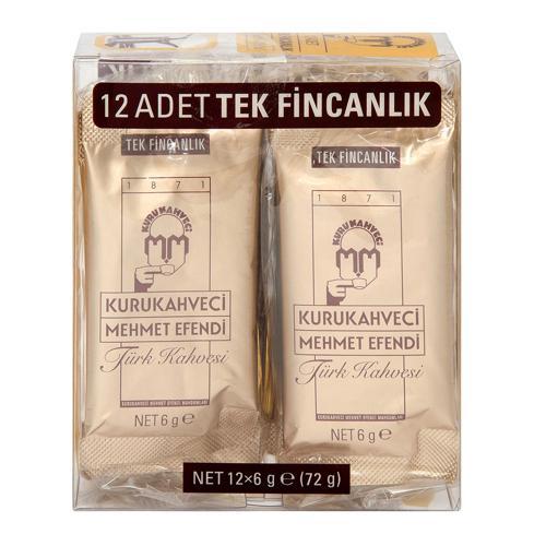 Türk Kahvesi 12x6 gr Tek İçimlik Ambalaj 4 Paket