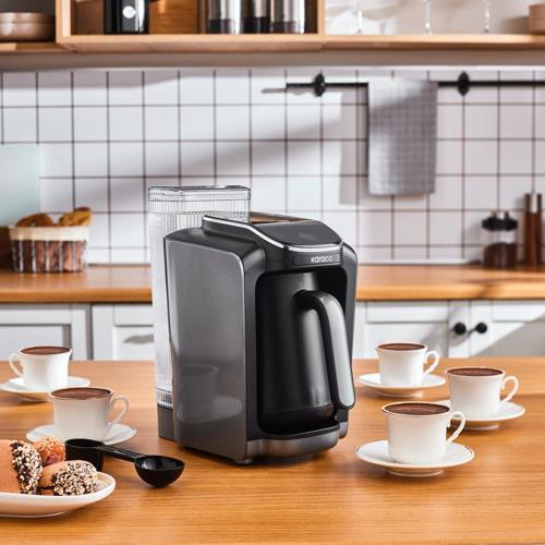 Hatır Su Hazneli Otomatik Türk Kahve Makinesi Galaxy Gray