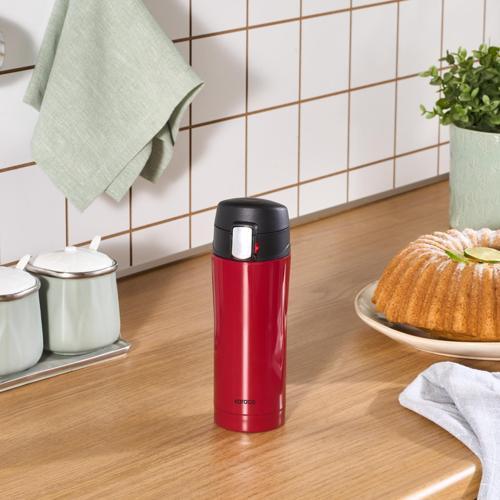 Pluton Çelik Sızdırmaz Termos Kırmızı 350 ml