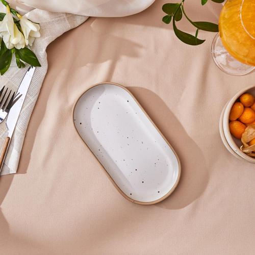 Chicago Dot Reaktif Kayık Tabak 20 Cm