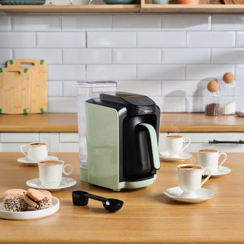 Hatır Su Hazneli Otomatik Türk Kahve Makinesi Cabbage Green