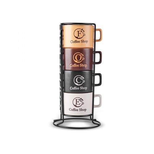 Lena 4'lü Standlı Kupa/Çay Fincanı 180 Ml