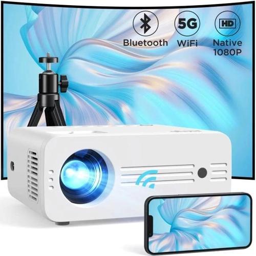 Native 1080P WiFi Projektör Black