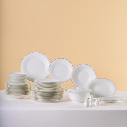 Fine Pearl Fame 55 Parça 12 Kişilik Yemek Takımı Platin