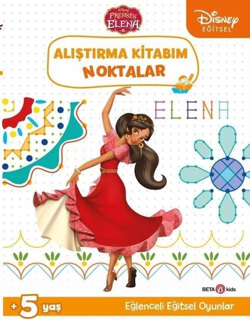 Çocuk Disney Eğitsel Prenses Elena Alıştırma Kitabım Noktalar