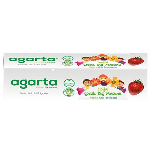 Doğal Çilekli Florürsüz Çocuk Diş Macunu 75 ml