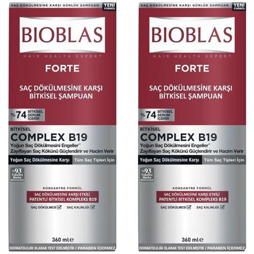 Forte Yoğun Saç Dökülmelerine Karşı Bitkisel Şampuan 360 ml 2 ADET