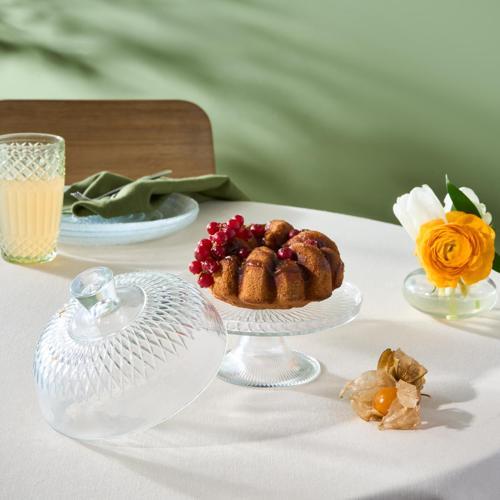 İzgi Kapaklı Kek Standı 14 Cm