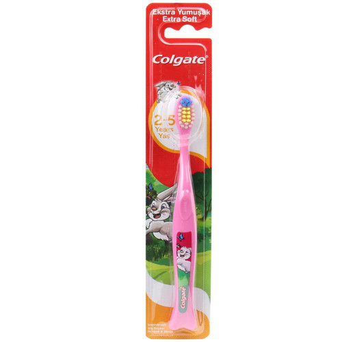 Kids 2-5 Yaş Ekstra Yumuşak Çocuk Diş Fırçası - Pembe