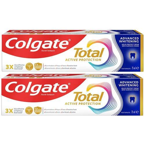 Total Gelişmiş Beyazlık Diş Macunu 75 ml 2 ADET