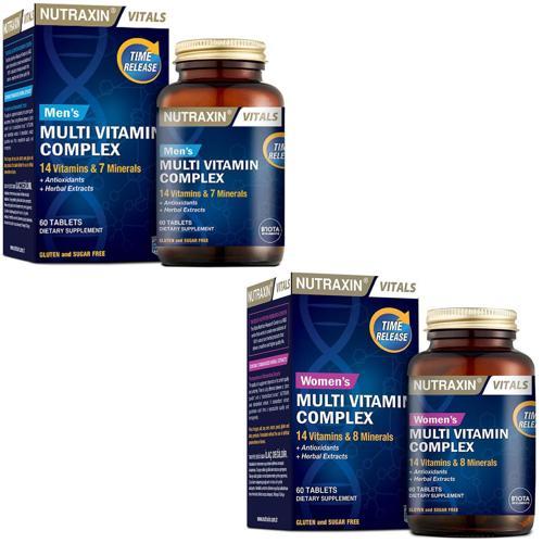 Multivitamin Complex Kadın 60 Tablet + Multivitamin Mineral Complex Erkek 60 Tablet