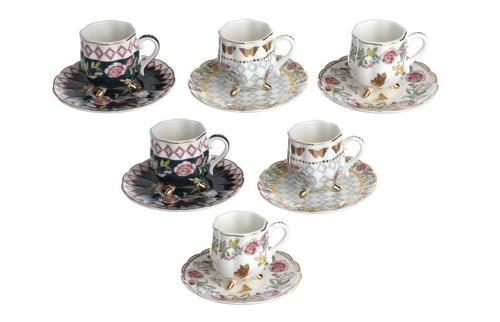 Evelyn Bone 6Lı Ayaklı Kahve Fıncanı Setı