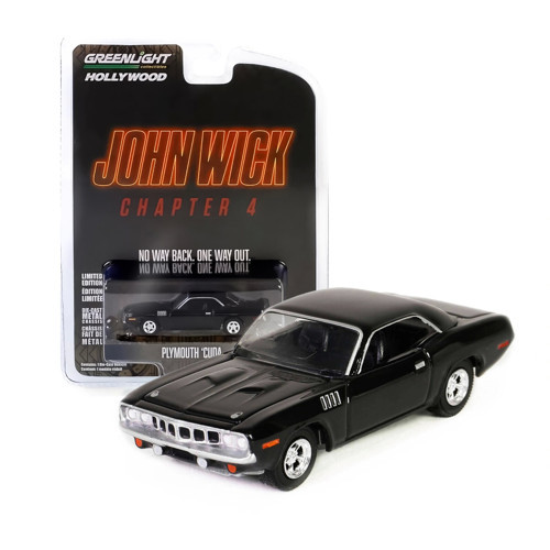 1/64 Hollywood Series 41- 1971 Plymouth 'Cuda - John Wick: Chapter 4 (2023) 62020-F
