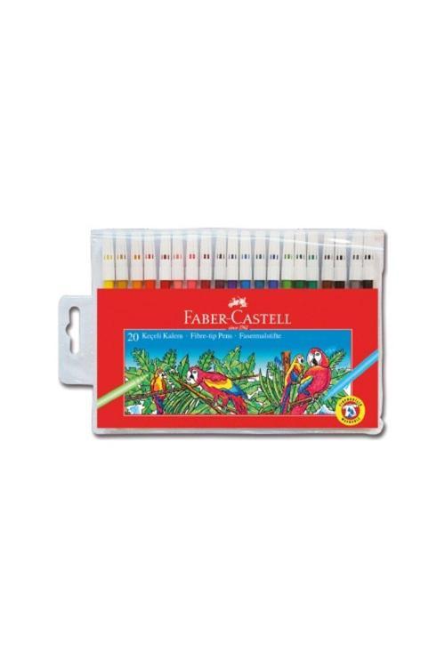 Faber-Castell Keçeli Boya Kalemi Yıkanabilir 20 Renk 5067 15512