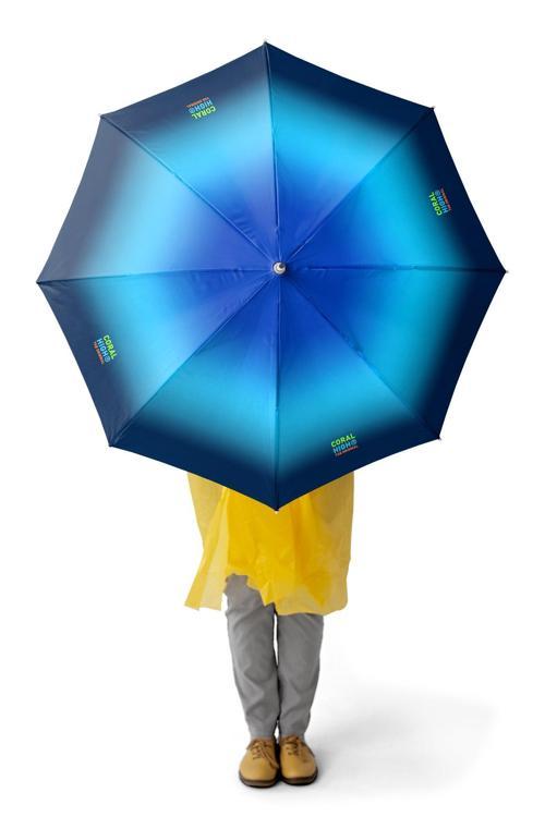 Kids Lacivert Mavi Renk Geçişli Çocuk Şemsiyesi 12681