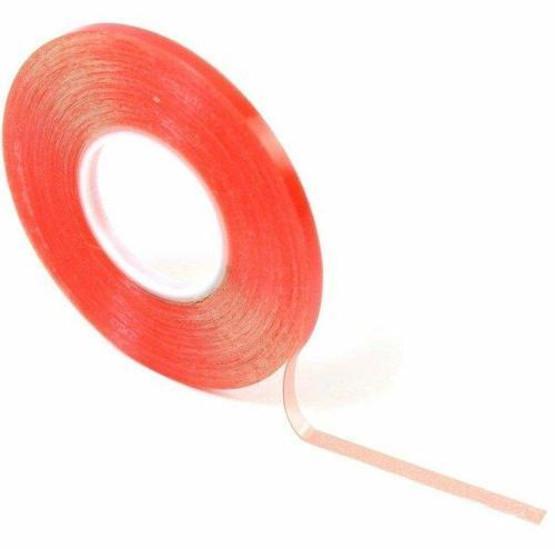 KIRMIZI ŞEFFAF ÇİFT TARAFLI BANT 10 MM