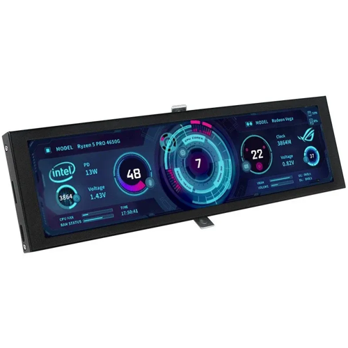 TURZX 8.8 İNÇ SİYAH MONİTÖR IPS AKILLI EKRAN 1920X480