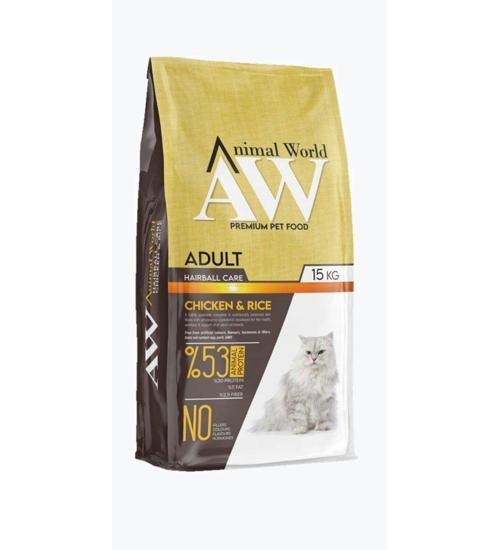 Hairball Tüy Yumağı Önleyici 15 kg Tavuklu & Pirinçli Yetişkin Kedi Maması