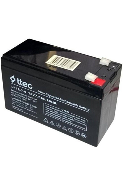 Hsyn_12 Volt 7 Amper Kuru Tip Akü -Electronıccheap-