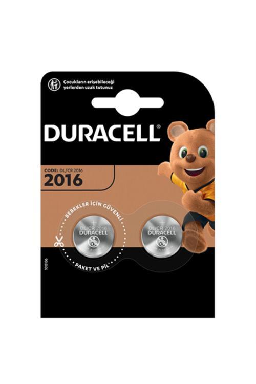 2016 Lityum Düğme Pil 3V, 2'Li Paket (Cr2016)