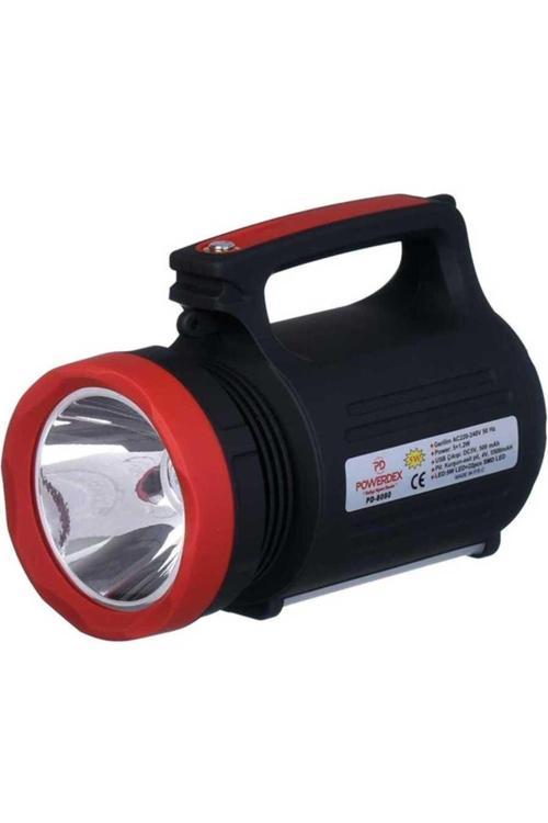 Pd-8080 Uzun Aramalı Ledli Şarjlı El Feneri 5W