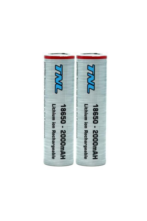 2 Adet 18650 2000Mah 3.7V 30A Discharge Li-İon Başlıksız Şarjlı Pil