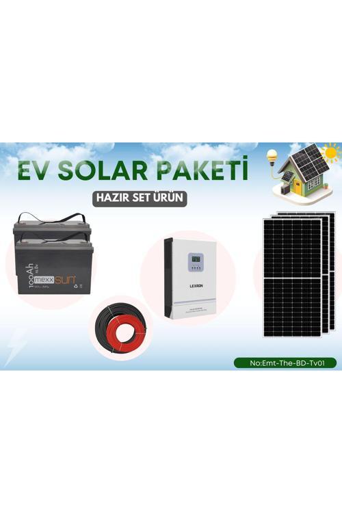 Güneş Enerjili Solar Sistem Paketi Buzdolabı Tv Çamaşır Makinesi