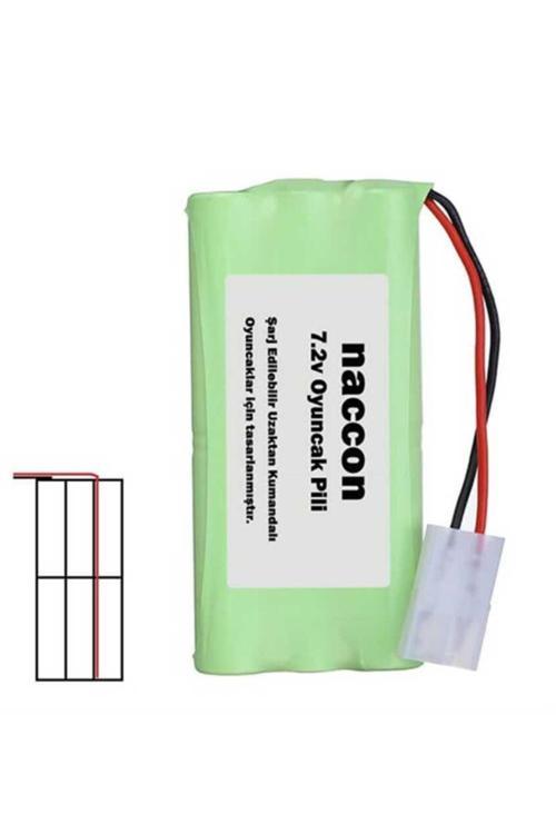 7.2V 1000Mah Ucuca Tamiya Soketli Şarjlı Oyuncak Pili 6Lı Aa Kalem Pilli