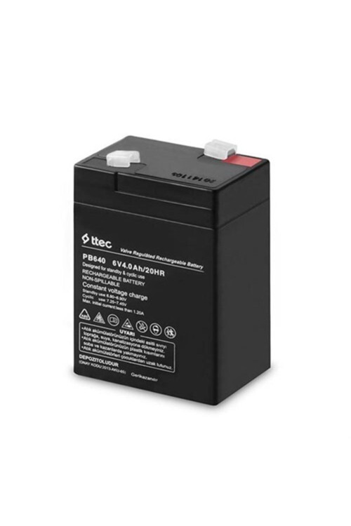6 Volt 4A Akü - 6V 4 Ah Bakımsız Kuru Akü 2022 Üretim