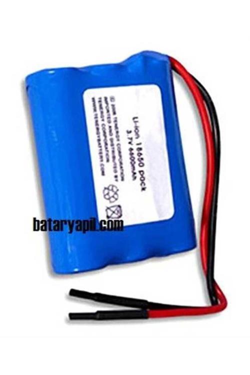 3.7V 6600Mah Li-İon Pcbli 3X18650 Şarjlı Pil