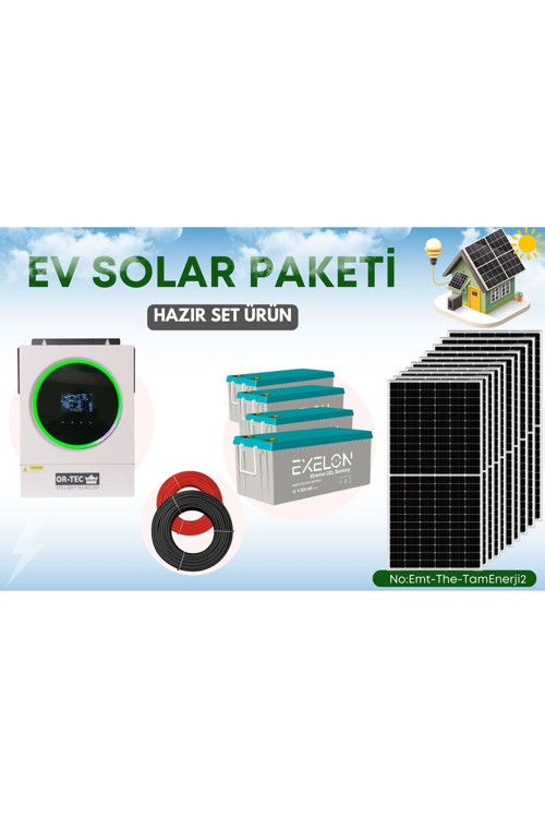 Karavanlar İçin Güneş Enerji Sistemi 9.6Kw