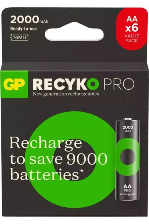 Pro Recharge Aa 2000Mah 6'Lı Kart Şarjlı Pil